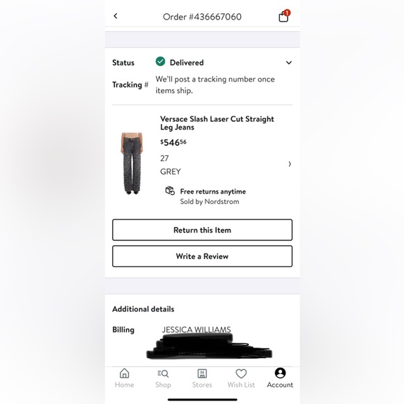 Versace Slashed Jeans Sz 27 grey/black - Picture 8 of 9